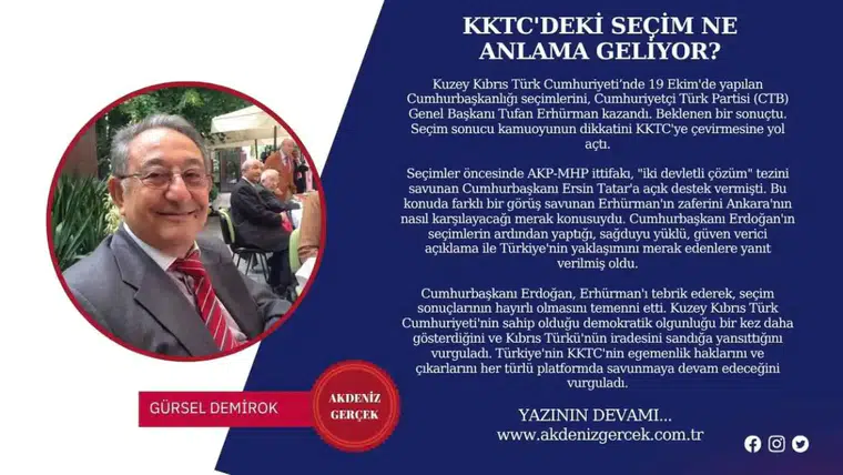 KKTC'DEKİ SEÇİM NE ANLAMA GELİYOR?