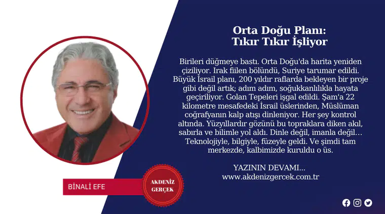 Orta Doğu Planı: Tıkır Tıkır İşliyor