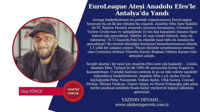 EuroLeague Ateşi Anadolu Efes’le Antalya’da Yandı