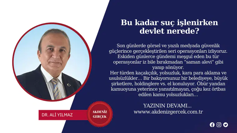 Bu kadar suç işlenirken devlet nerede?