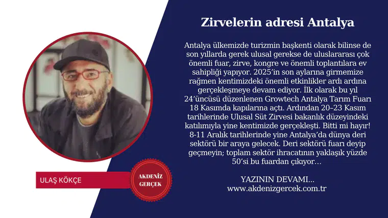 Zirvelerin adresi Antalya