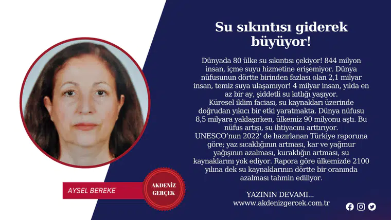 Su sıkıntısı giderek büyüyor!
