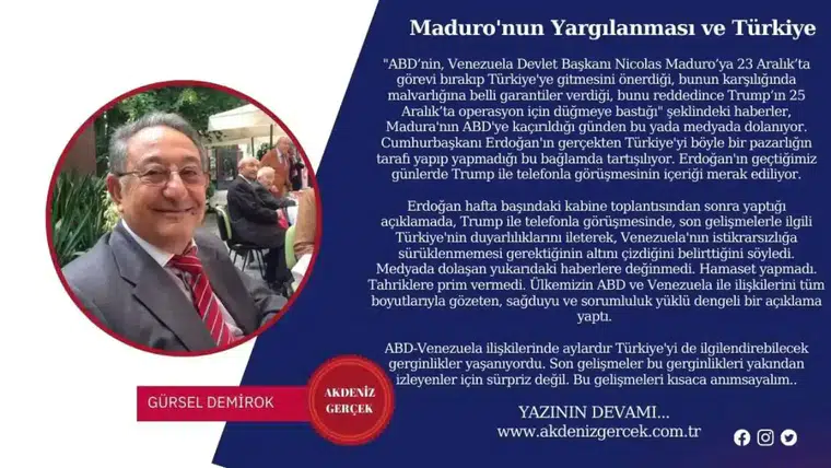 Maduro'nun Yargılanması ve Türkiye