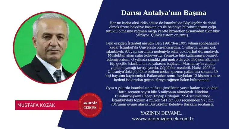 Darısı Antalya’nın Başına