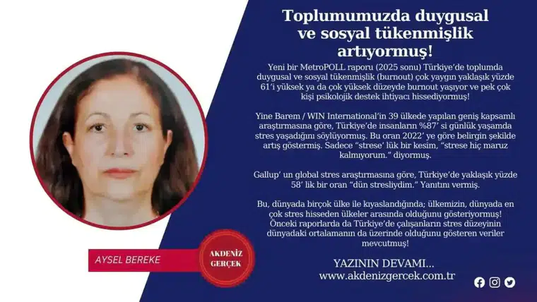 Toplumumuzda duygusal ve sosyal tükenmişlik artıyormuş!