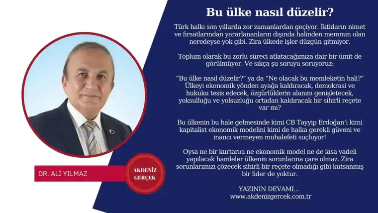 Bu ülke nasıl düzelir?