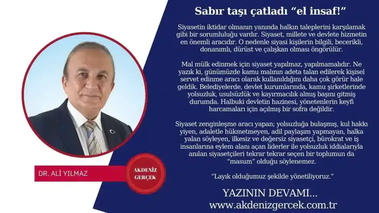 Sabır taşı çatladı “el insaf!”