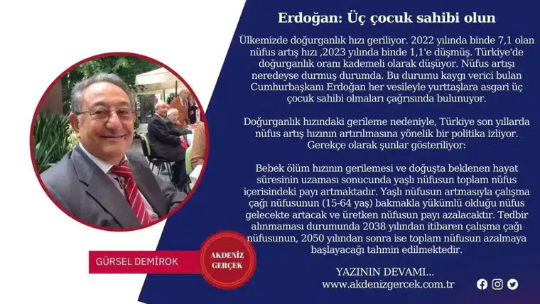 Erdoğan: Üç çocuk sahibi olun