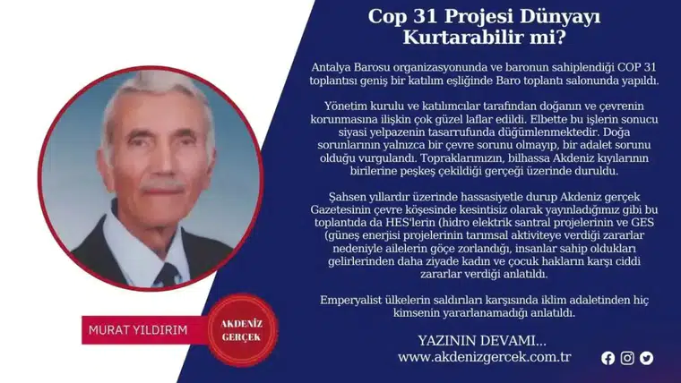 COP 31 Projesi Dünyayı Kurtarabilir mi?