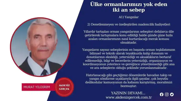 Ülke ormanlarımızı yok eden iki an sebep
