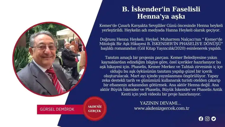 B. İskender'in Faselisli Henna'ya aşkı