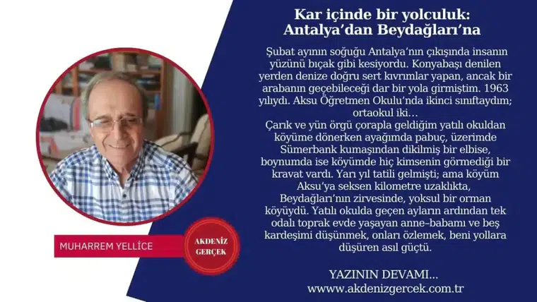 Kar içinde bir yolculuk: Antalya’dan Beydağları’na