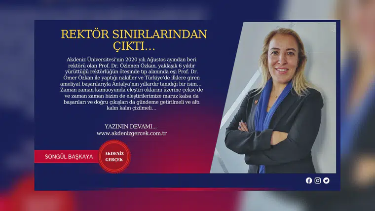 Rektör Sınırlarından Çıktı…