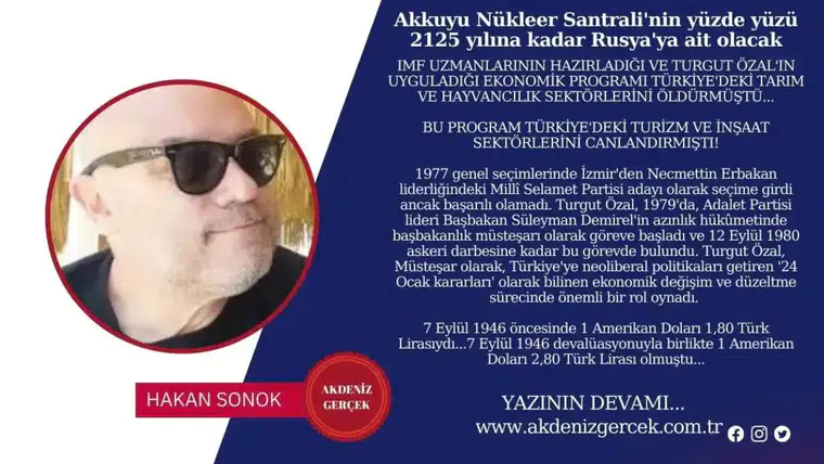 Akkuyu Nükleer Santrali'nin yüzde yüzü 2125 yılına kadar Rusya'ya ait olacak