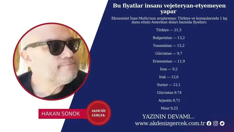 Bu fiyatlar insanı vejeteryan-etyemeyen yapar