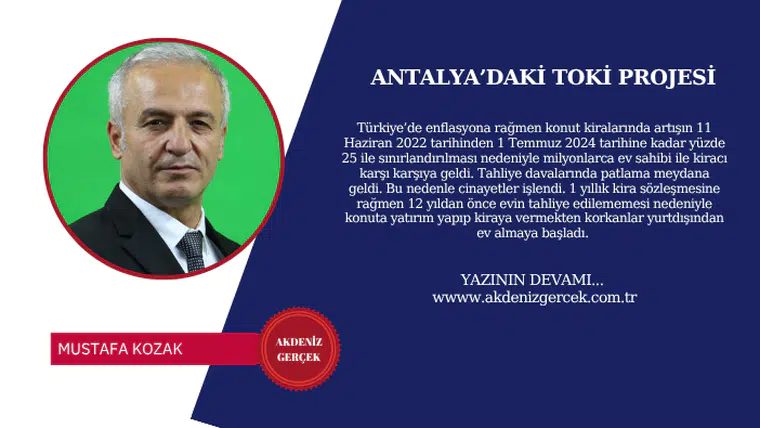 Antalya’daki Toki Projesi
