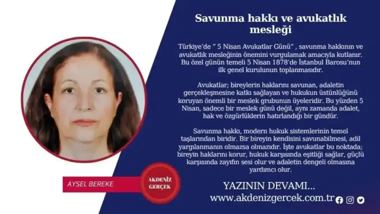 Savunma hakkı ve avukatlık mesleği