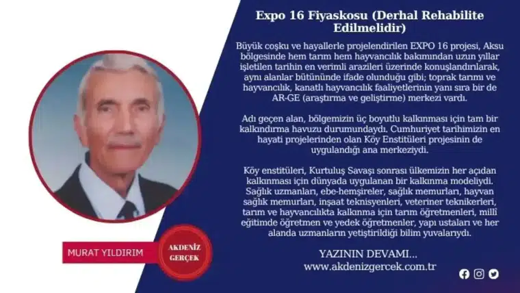 Expo 16 Fiyaskosu (Derhal Rehabilite Edilmelidir)