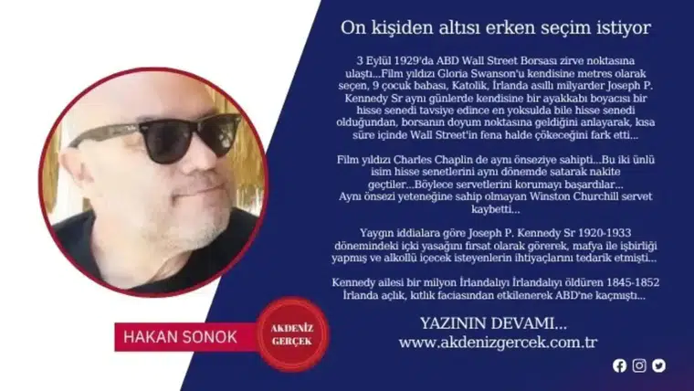 On kişiden altısı erken seçim istiyor