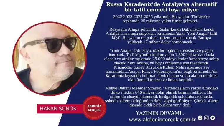 Rusya Karadeniz'de Antalya'ya alternatif bir tatil cenneti inşa ediyor