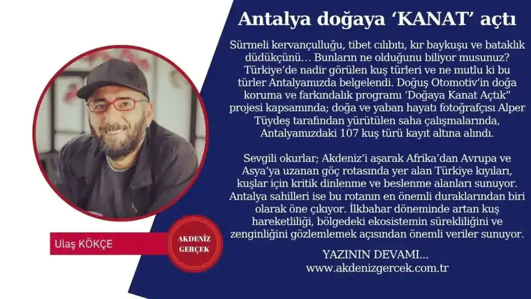 Antalya doğaya ‘KANAT’ açtı