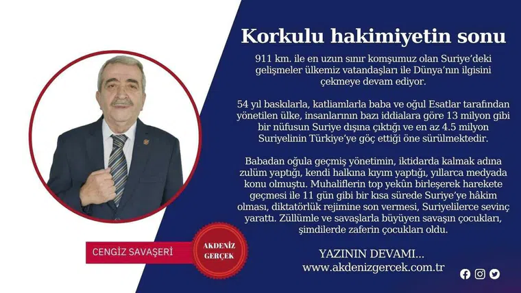 Korkulu hakimiyetin sonu