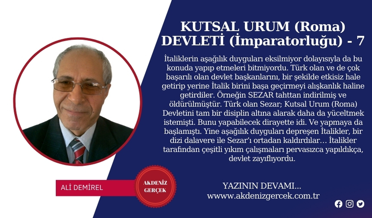 KUTSAL URUM (Roma) DEVLETİ (İmparatorluğu) - 7