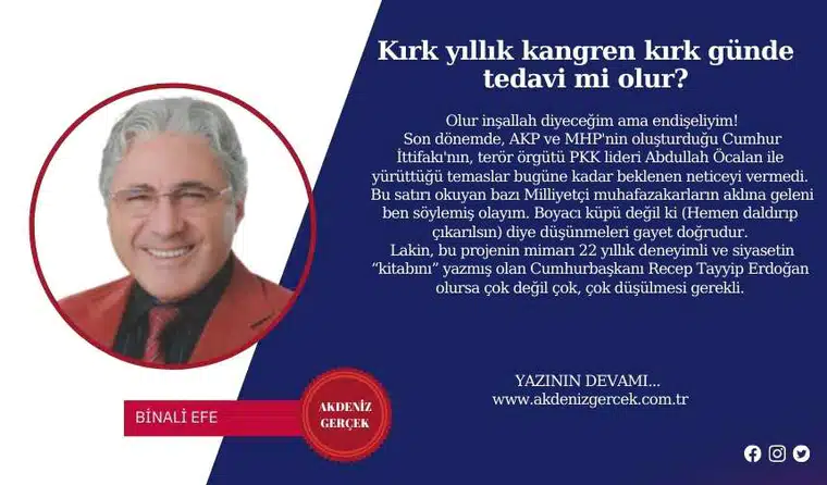 Kırk yıllık kangren kırk günde tedavi mi olur?