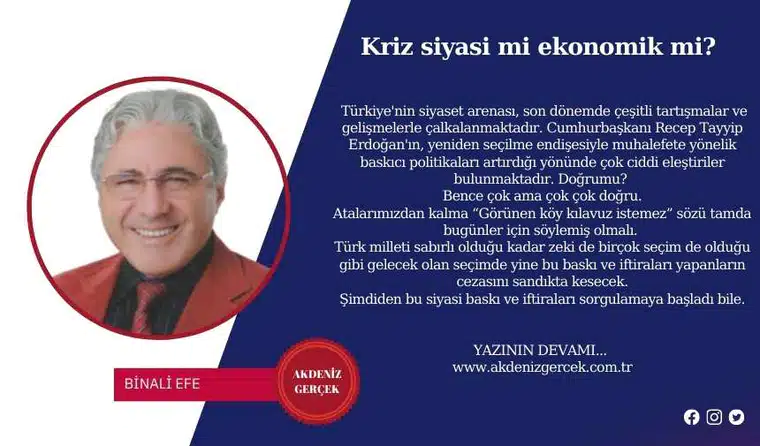 Kriz siyasi mi ekonomik mi?
