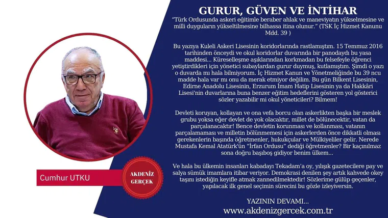 GURUR, GÜVEN VE İNTİHAR