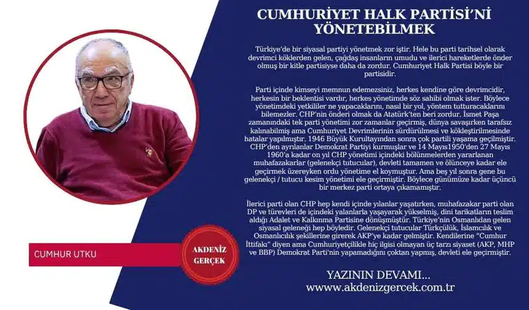 CUMHURİYET HALK PARTİSİ’Nİ YÖNETEBİLMEK