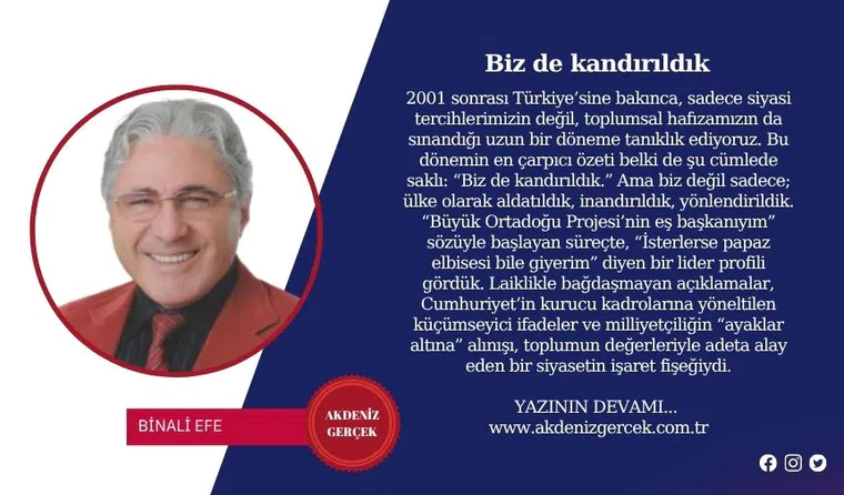 Biz de kandırıldık
