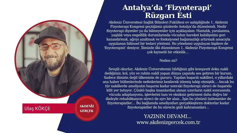 Antalya’da ‘Fizyoterapi’ Rüzgarı Esti