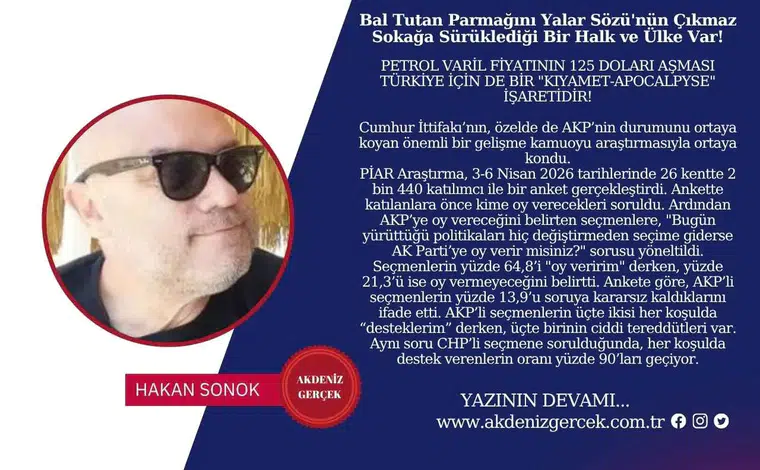 Bal Tutan Parmağını Yalar Sözü'nün Çıkmaz Sokağa Sürüklediği Bir Halk ve Ülke Var!