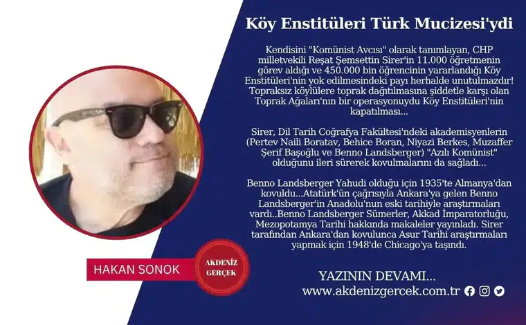 Köy Enstitüleri Türk Mucizesi'ydi