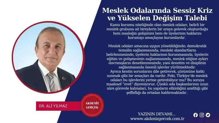 Meslek Odalarında Sessiz Kriz ve Yükselen Değişim Talebi