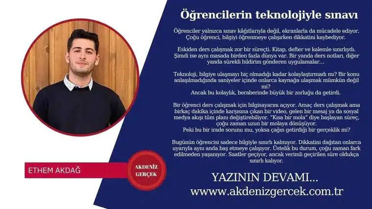 Öğrencilerin teknolojiyle sınavı