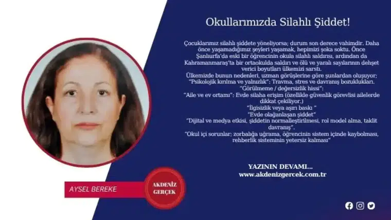 Okullarımızda Silahlı Şiddet!
