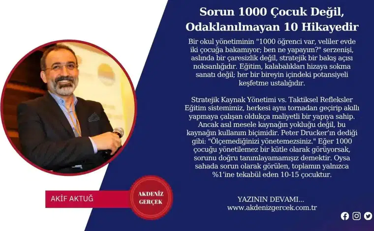 Sorun 1000 Çocuk Değil, Odaklanılmayan 10 Hikayedir