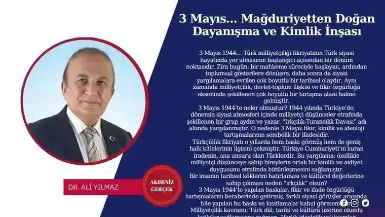 3 Mayıs… Mağduriyetten Doğan Dayanışma ve Kimlik İnşası