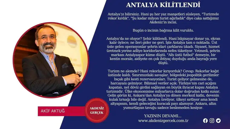 Antalya kilitlendi