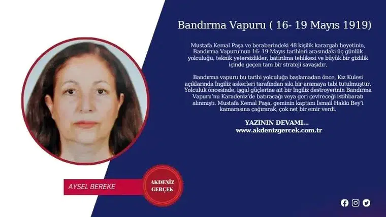 Bandırma Vapuru ( 16- 19 Mayıs 1919)