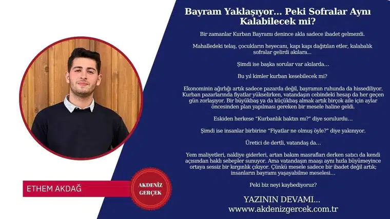 Bayram Yaklaşıyor… Peki Sofralar Aynı Kalabilecek mi?