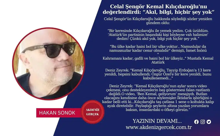 Celal Şengör Kemal Kılıçdaroğlu'nu Değerlendirdi: "Akıl, Bilgi, Hiçbir Şey Yok"