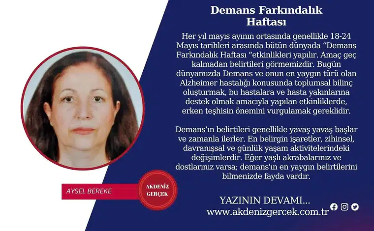 Demans Farkındalık Haftası