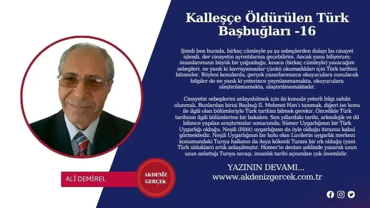 Kalleşçe Öldürülen Türk Başbuğları -16