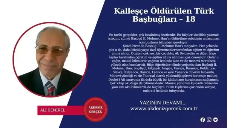 Kalleşçe Öldürülen Türk Başbuğları – 18
