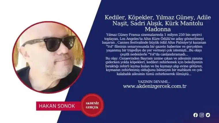 Kediler, Köpekler, Yılmaz Güney, Adile Naşit, Sadri Alışık, Kürk Mantolu Madonna
