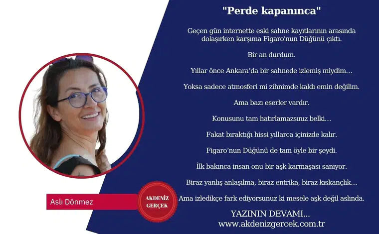 "Perde kapanınca"