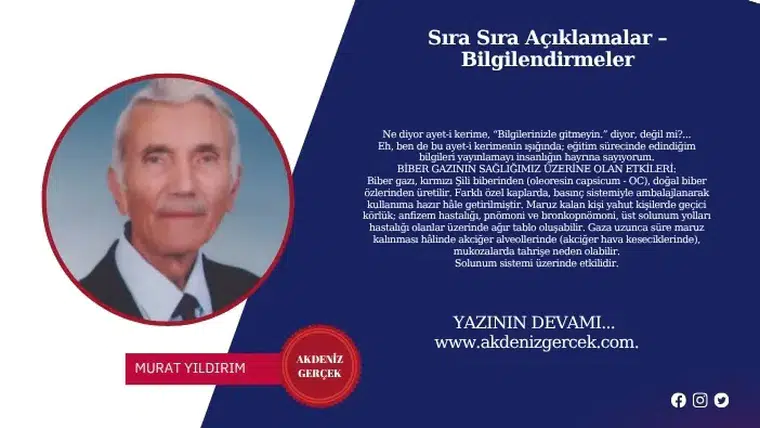 Sıra Sıra Açıklamalar – Bilgilendirmeler